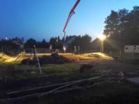 Készen van a hajnalba nyúló alapozás - Keller Családi Ház, Balatonmáriafürdő 2018-09-22