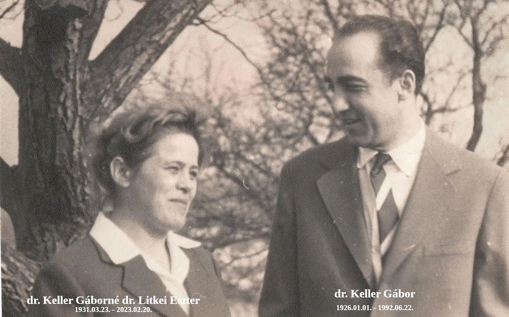In memoriam dr. Keller Gáborné dr. Litkei Eszter & dr. Keller Gábor